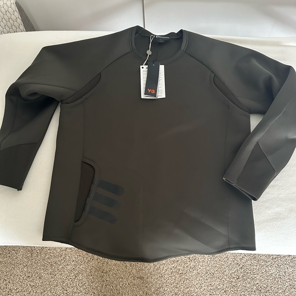 Adidas Y-3 Yoshi Yamamoto Sweatshirt Tracktop Tech Neoprene XL grey - Picture 3 of 4